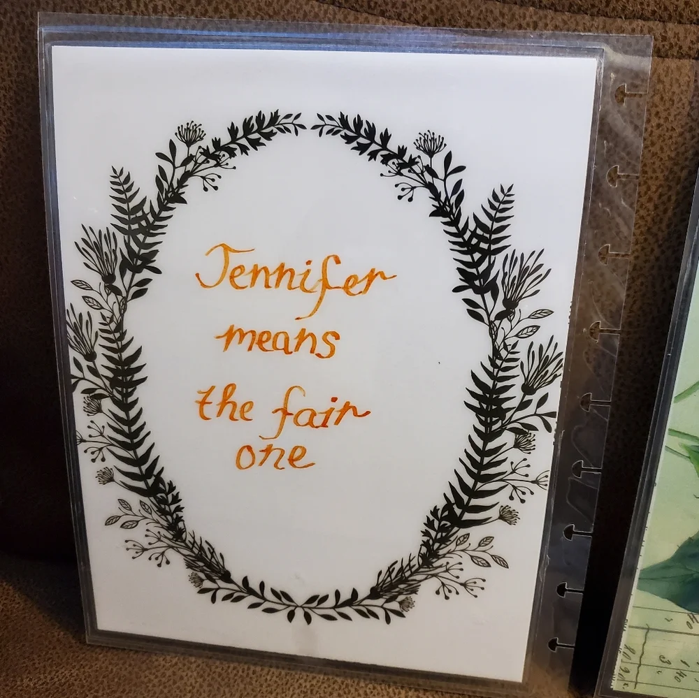 Handmade cover for your Classic size Disc Bound Planner Jennifer